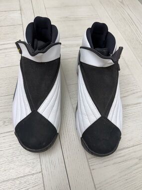 Jordan Black and White High-Top Sneakers